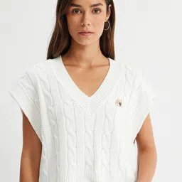 Koton V-Neck Pullover Sweater-image-21