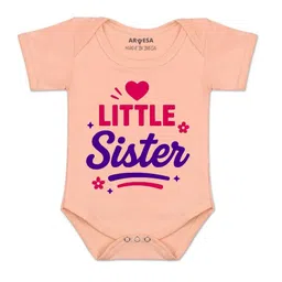 Arvesa Kids-Unisex Peach Cotton Rompers-picture-33
