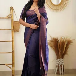 AMRUTKALA SAREES Woven Design Zari Banarasi Saree-image-96