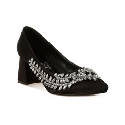 London Rag Textured Block Pumps-31