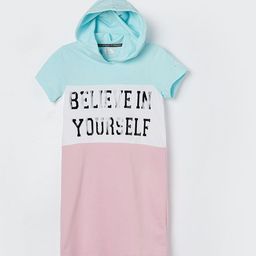 Kappa Print T-shirt Midi Dress-image-47