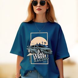 AUSK Women Graphic Printed Round Neck Cotton Oversized T-shirt-image-68