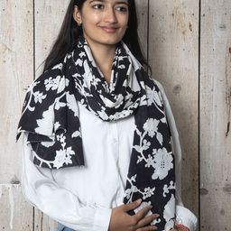 Contrast Living Women Printed Pure Cotton Scarf-image-21