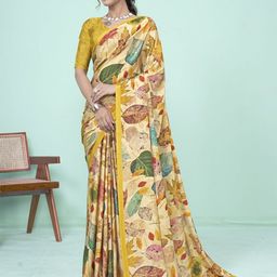 JIVORA Floral Printed Saree-image-72