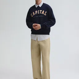 H&M Loose Fit Pure Cotton Sweatshirt-picture-4