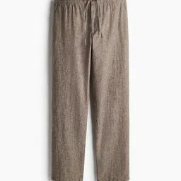 H&M Regular Fit Linen-Blend Trousers-image-63