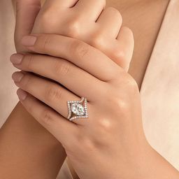 Sparkles Lab Grown Diamond 0.65 Carat Oval Shape Diamond Ring 14K ( Ring Size - 5)-image-83