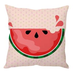 Stybuzz Cushion Cover Watermelon Print - Light Pink Red-image-31