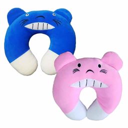 Brandonn U Shaped Neck Pillows Animal Design Pack of 2 - Blue Pink-10