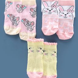 Mustang Ankle Length Socks Pack of 3 (Color & Print May Vary)-image-88