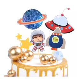 Party Propz Solar System Space Planet Cake Toppers Blue - Pack of 11-image-8