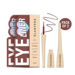 GLAMVEDA Set Of 2 Super Matte long lasting Liquid Eyeliner - Brown - 4.5 ml Each-6