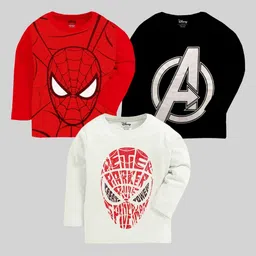Marvel by Miss and Chief Boys 3 Avengers Printed Pockets T-shirt-image-99
