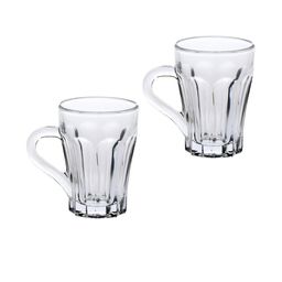 Somil Clear Glass Coffee & Tea Cup / Mug (100 Ml), Enjoy Your Drink in Style, 7 X 9.5 X 9.5 Cm, Pack of 2-image-39