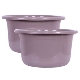 RUBOXA Brown 2 piece Solid Plastic Bath Accessories Set-image-23