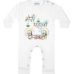 Arvesa Infants Printed Rompers-12