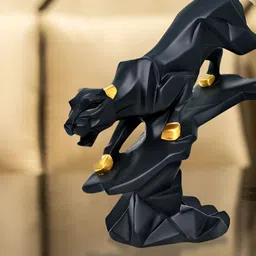 Cortina Black & Gold-Toned Animals And Birds Ceramic Figurine Showpiece-image-44