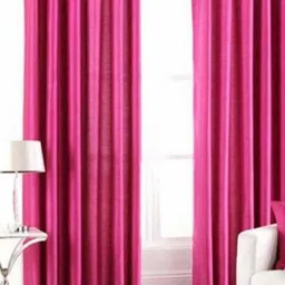 BELLA TRUE Pink 4 Pieces Semi Transparent Door Curtains-image-42