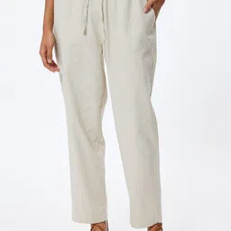 Koton Women High-Rise Trousers-image-31