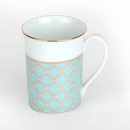 Noritake White & Green Printed Porcelain Glossy Mugs Set of Cups and Mugs-35