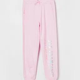 Fame Forever by Lifestyle Girls Typography Printed Pure Cotton Joggers-picture-23