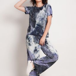 Lugo Dyed Round Neck Top And Trouser-37