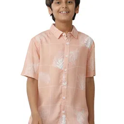 UNDER FOURTEEN ONLY Boys Opaque Checked Casual Shirt-image-38