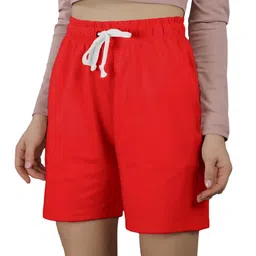 NOTWILD Women Printed Low-Rise Shorts-image-92