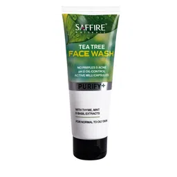 Saffire Naturals Tea Tree Purifying & Cleansing Face Wash With Mint -100 ml-35