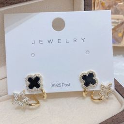Celestique Korean Cubic Zirconia Studded Contemporary Studs-14