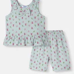 Nauti Nati Girls Printed T-shirt with Shorts-image-41