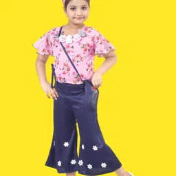 HSS TRENDS Kids-Unisex Blue Cotton Blend Clothing Set-image-95