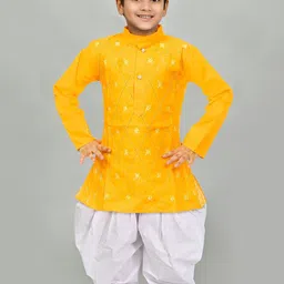 NFC CREATION Boys Embroidered Regular Thread Work Kurta with Patiala-6