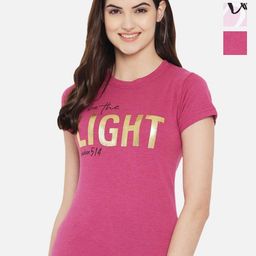 Dreambe Women Pack Of 3 Typography Printed Round Neck Cotton T-shirts-picture-3