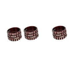 Somil Elegant Women Maroon Pack Of 12 Handmade Traditional Glass Bangle Set-image-35