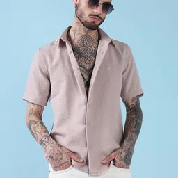 SHOWOFF Men Comfort Fit Solid Spread Collar Cotton Casual Shirt-image-72