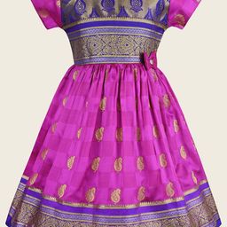 Wish Karo Girl Ethnic Motifs Round Neck Short Sleeves Fit & Flare Maxi Dress-image-53