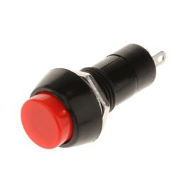 Red PBS-11B 2PIN 12mm No Lock Push Button Momentary Switch 3A 250V image 1