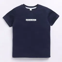 Ginie Boys Typography Printed Cotton Blend T-shirt-image-65