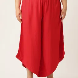 theRebelinme Women Plus Size Relaxed Fit High-Rise Trousers-image-9