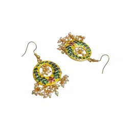 Anouk Set Of 2 Artificial Beaded Circular Shaped Meenakari Drop Earrings image 4