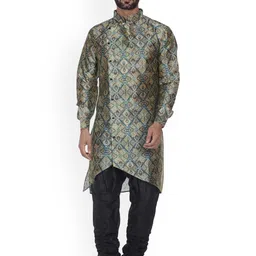 VEERA PARIDHAAN Men Printed Regular Kurta with Pyjamas-image-53