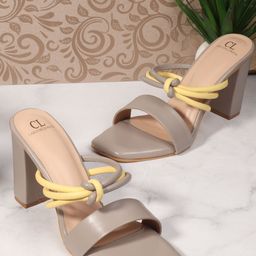 Carlton London Women Open Toe Block Heeled Sandals-8