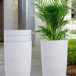 18 Inch Tower Pots with Saucer Tray Planter-52