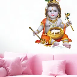 Aura Blue & Yellow Self Adhesive Wall Sticker-image-30