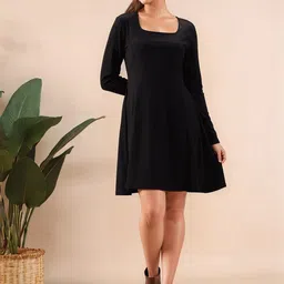 Mast & Harbour Square Neck A-Line Dress-picture-21