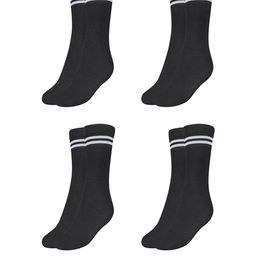 MUKHAKSH Boys Black Socks - Pack Of 4-image-91