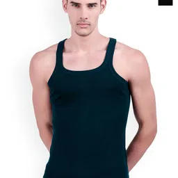 inner element Pack Of 2 Cotton Ribbed Gym Vests 111_GYMVEST_PK2_TEAL_BLACK_-image-96