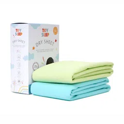 TIDY SLEEP Green & Blue 2 Pieces Waterproof & Reusable Bed Protector Baby Drysheet-image-75