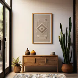 Sapana Carpet-Mats Beige Abstract No Shredding Polyester Carpet-26